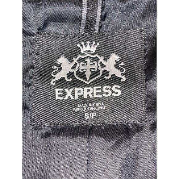 Express Wool Blend Double Breasted Coat with Zip-Out Hoodie - Men's Size S - Picture 10 of 14